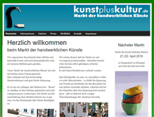 Tablet Screenshot of kunst-plus-kultur.de